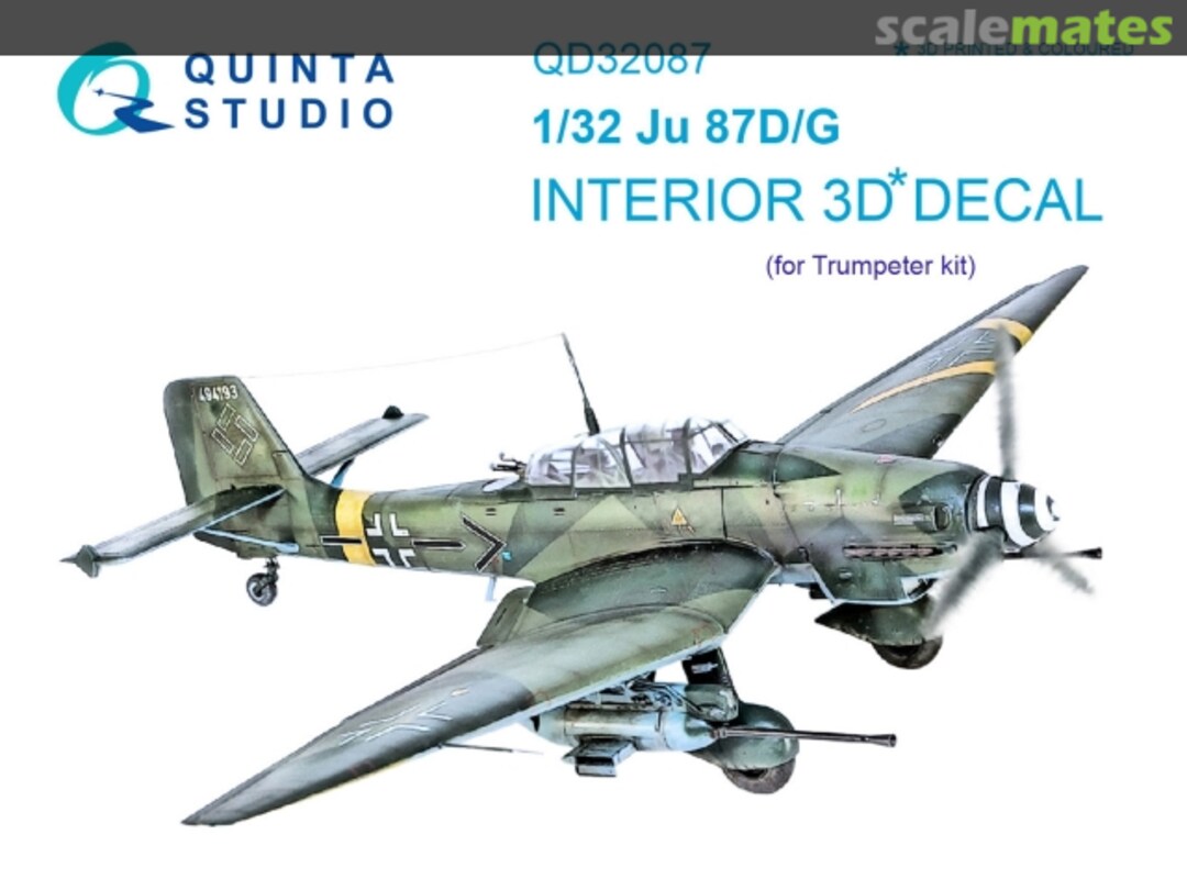 Boxart Ju 87D/G interior 3D decals QD32087 Quinta Studio Boxart Ju 87D/G interior 3D decals QD32087 Quinta Studio