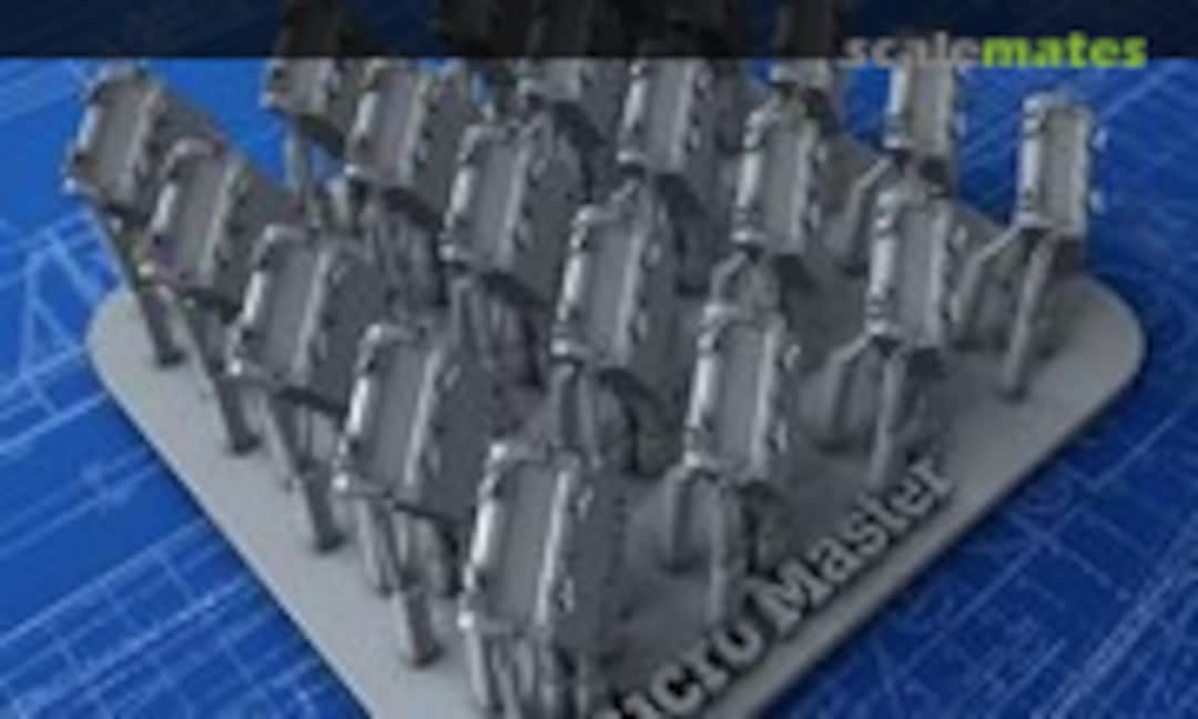 1:350 Quad Vickers 0.50"/62 MG MKIII Ready Use Lockers (Micro Master MM0760P)