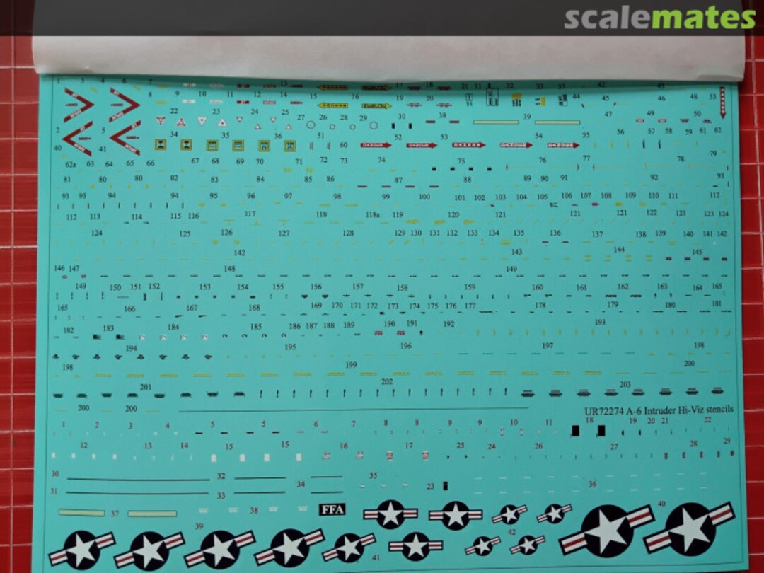 Contents A-6 Intruder Hi-Viz stencils with insignia UR72274 UpRise Decal Contents A-6 Intruder Hi-Viz stencils with insignia UR72274 UpRise Decal