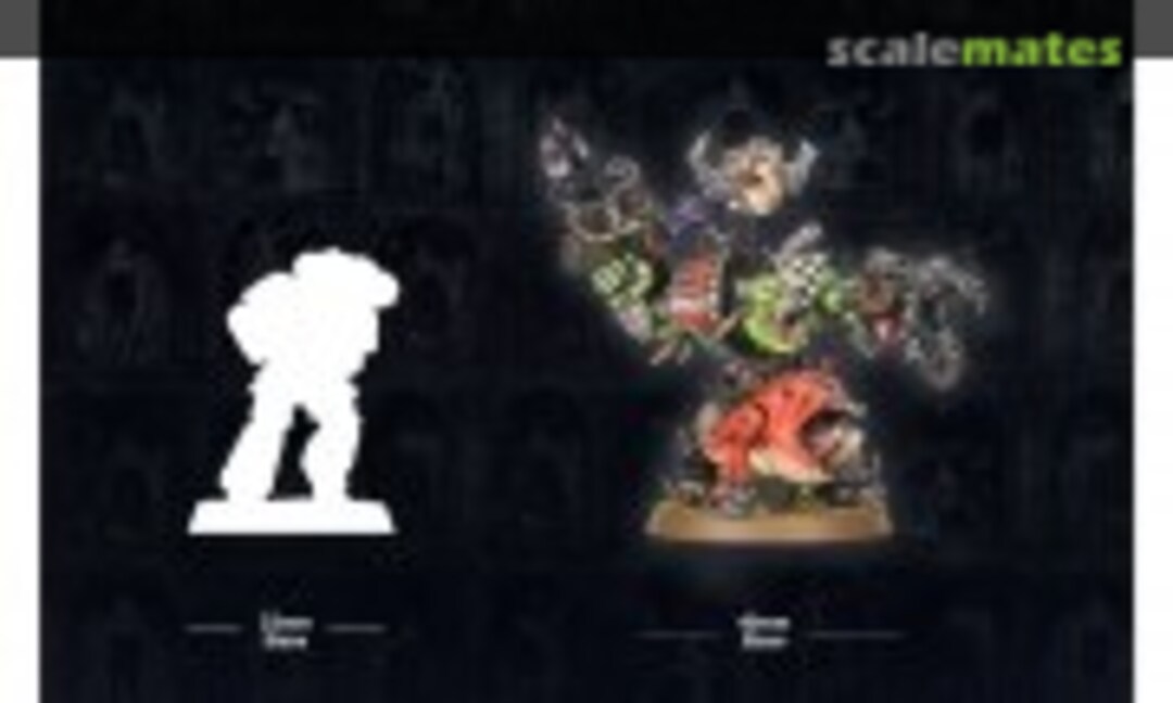 28mm Ork Warboss with Attack Squig (Games Workshop 50-) 50-