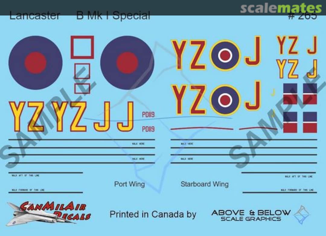 Boxart Avro Lancaster B Mk.I 265 Above & Below Graphics Boxart Avro Lancaster B Mk.I 265 Above & Below Graphics