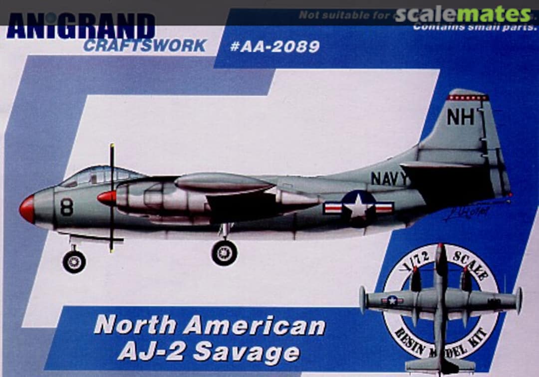 Boxart North American AJ-2 (A-2B) Savage AA-2089 Anigrand Craftswork