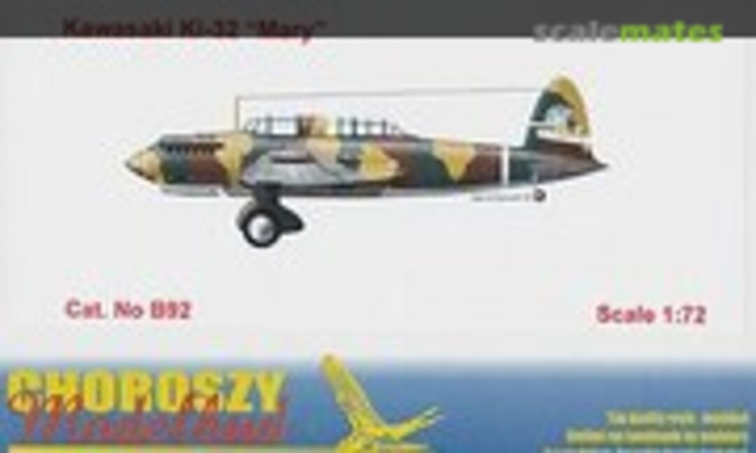 1:72 Kawasaki Ki-32 Mary (Choroszy Modelbud B92) B92