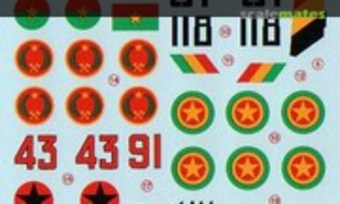 1:72 Mikoyan-Gurevich MiG-17 Fresco F Part 1 (Berna Decals BD 72-68) BD 72-68