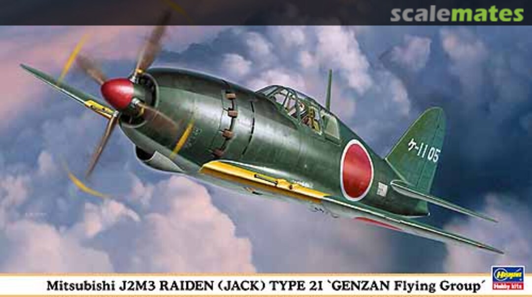 Boxart Mitsubishi J2M3 Raiden (Jack) Type 21 'Genzan Flying Group' 09890 Hasegawa Boxart Mitsubishi J2M3 Raiden (Jack) Type 21 'Genzan Flying Group' 09890 Hasegawa