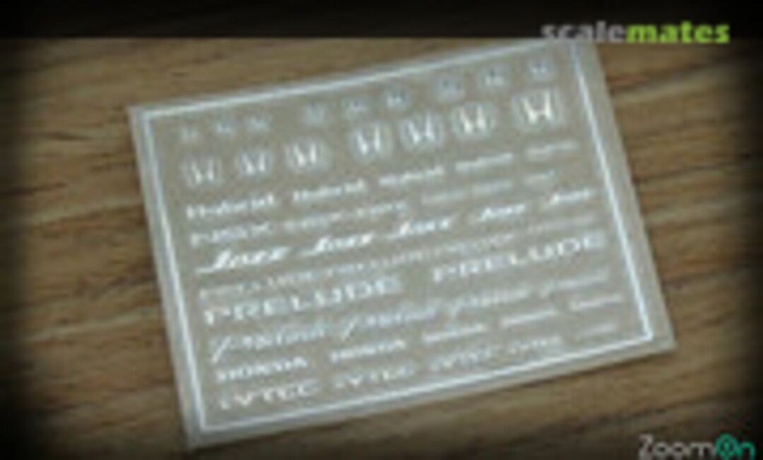 1:24 Honda logo(A) metal sticker (New version) (ZoomOn ZD030) ZD030