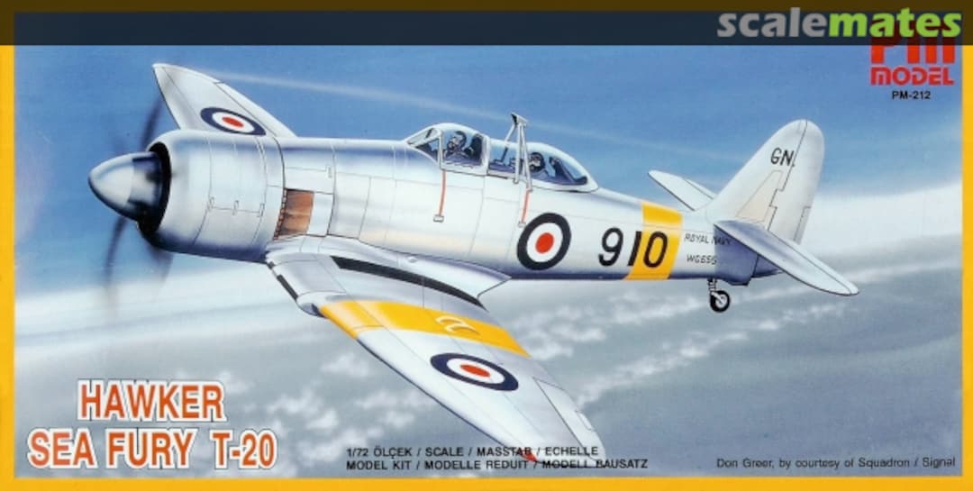 Boxart Hawker Sea Fury T-20 PM-212 PM Model Boxart Hawker Sea Fury T-20 PM-212 PM Model