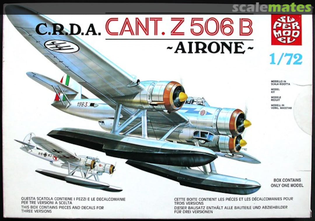 Boxart C.R.D.A. CANT. Z 506 B Airone 10-015 Supermodel Boxart C.R.D.A. CANT. Z 506 B Airone 10-015 Supermodel