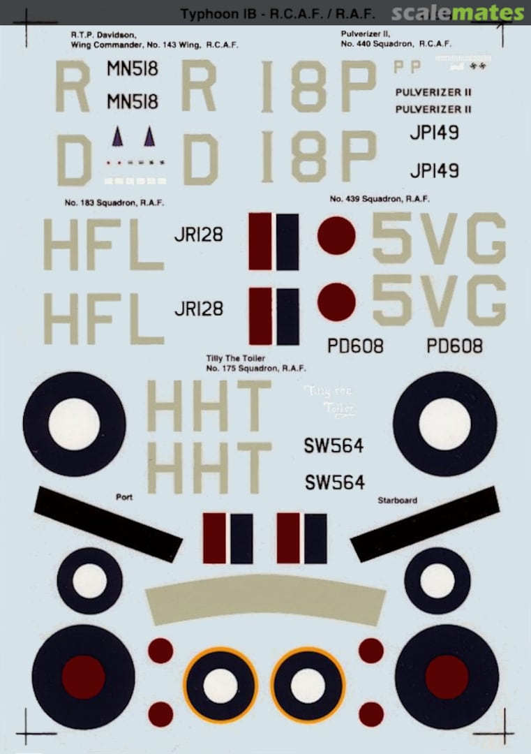 Boxart Typhoon IB R.C.A.F. / R.A.F. 48-543 SuperScale International Boxart Typhoon IB R.C.A.F. / R.A.F. 48-543 SuperScale International