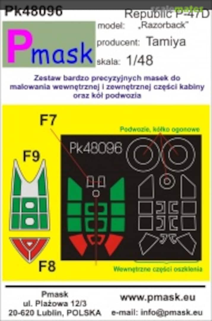 Boxart P-47D Thunderbolt "Razorback" PK48096 Pmask