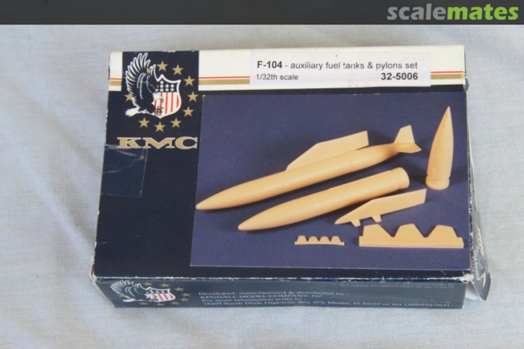 Boxart Lockheed F-104G/J Under Wing Tanks 32-5006 KMC Boxart Lockheed F-104G/J Under Wing Tanks 32-5006 KMC