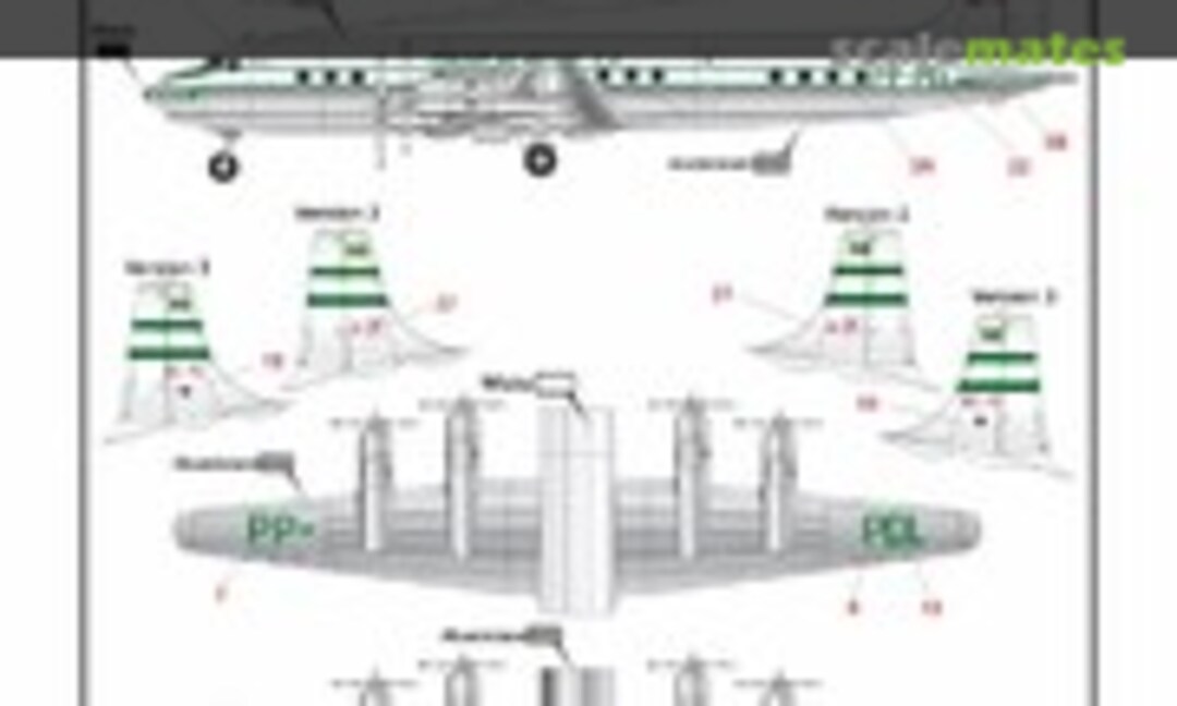 1:144 Panair Do Brasil Douglas DC-7C delivery colors (LPS Hobby LPS144-32) LPS144-32