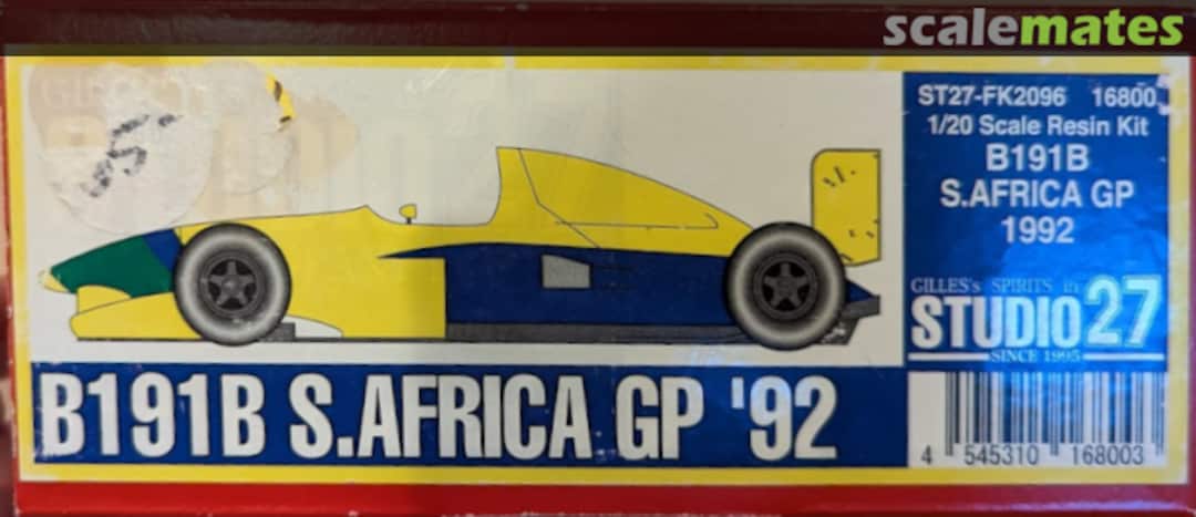 Boxart Benetton B191B ST27-FK2096 Studio27 Boxart Benetton B191B ST27-FK2096 Studio27