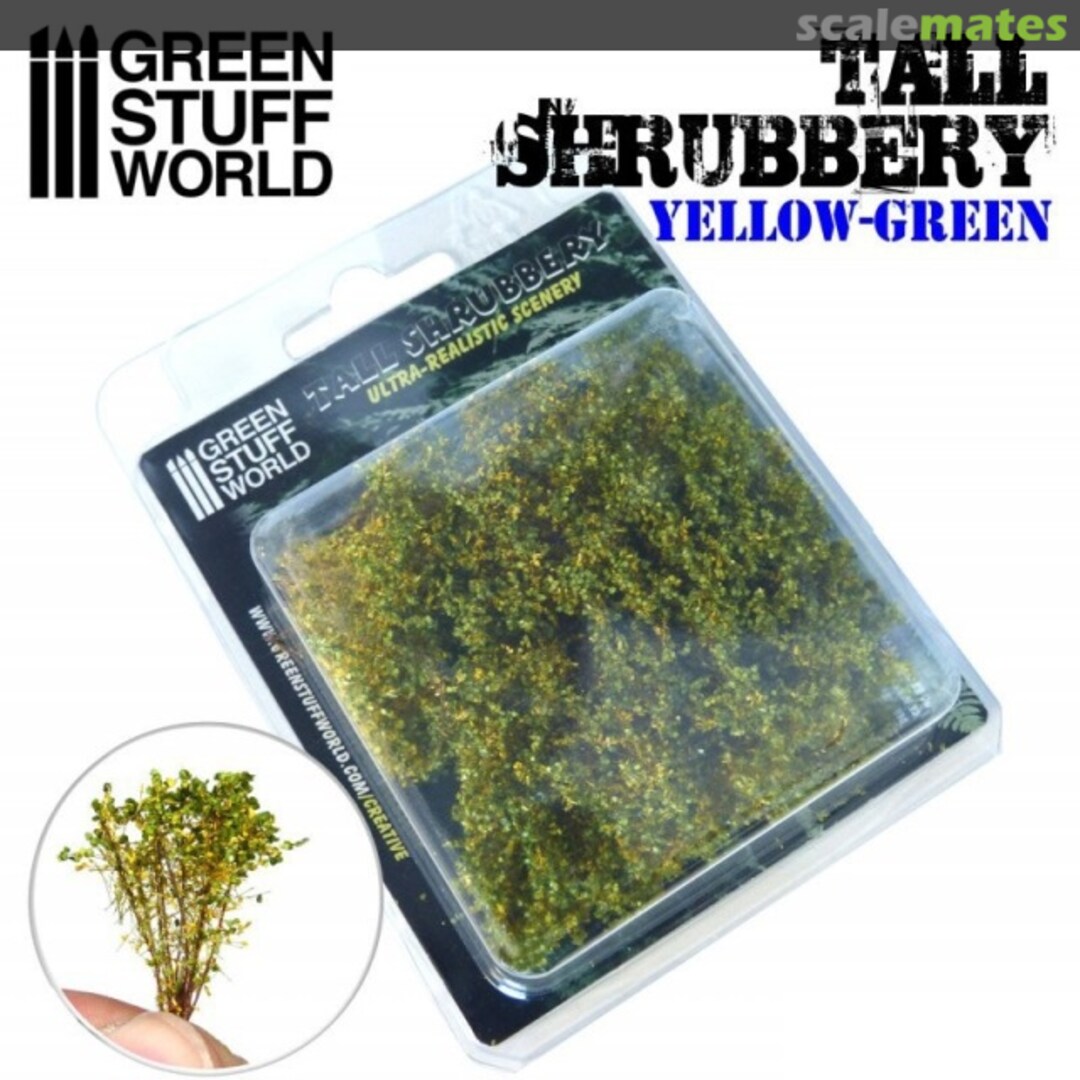 Boxart Tall Shrubbery - Yellow-Green 9926 Green Stuff World Boxart Tall Shrubbery - Yellow-Green 9926 Green Stuff World