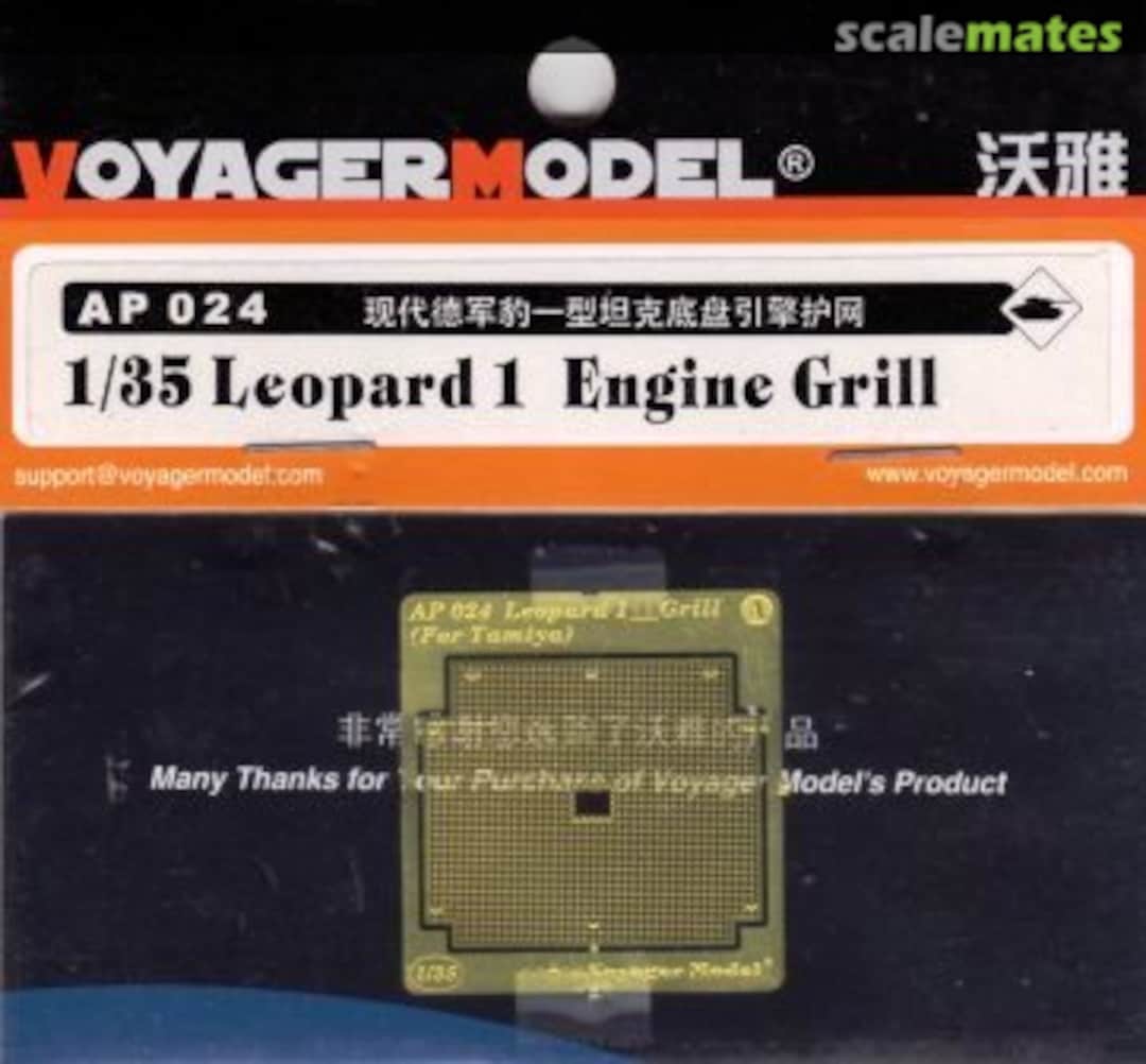 Boxart Leopard 1 Engine Grill AP024 Voyager Model