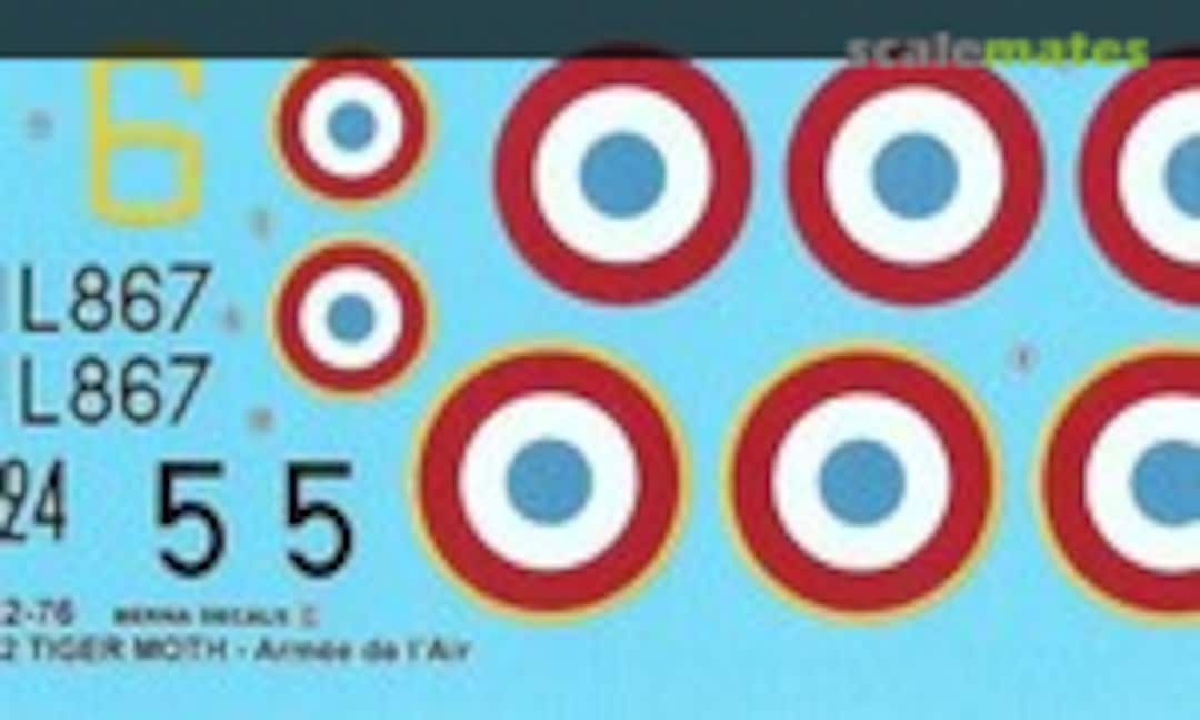 1:32 D.H. 82 Tiger Moth (Berna Decals BD 32-76) BD 32-76