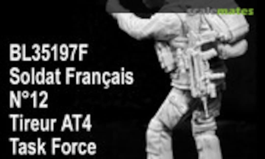1:35 Soldat Français n°12 Tireur AT4 Task Force Lafayette Afghanistan (Blast Models BL35197F) BL35197F