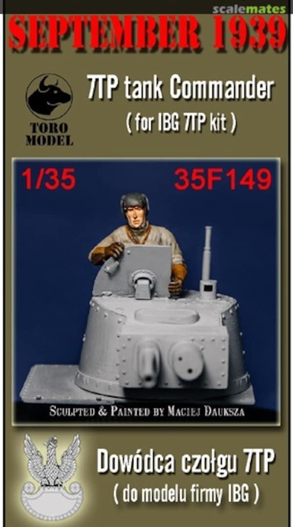 Boxart September 1939 - 7TP tank Commander 35F149 ToRo Model Boxart September 1939 - 7TP tank Commander 35F149 ToRo Model