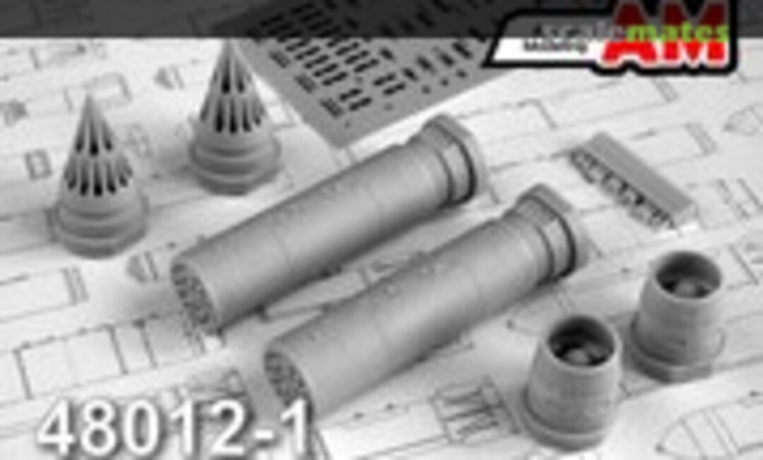 1:48 B-8M1 80 mm rocket launcher (set contains two rocket launchers) (Advanced Modeling AMC 48012-1) AMC 48012-1