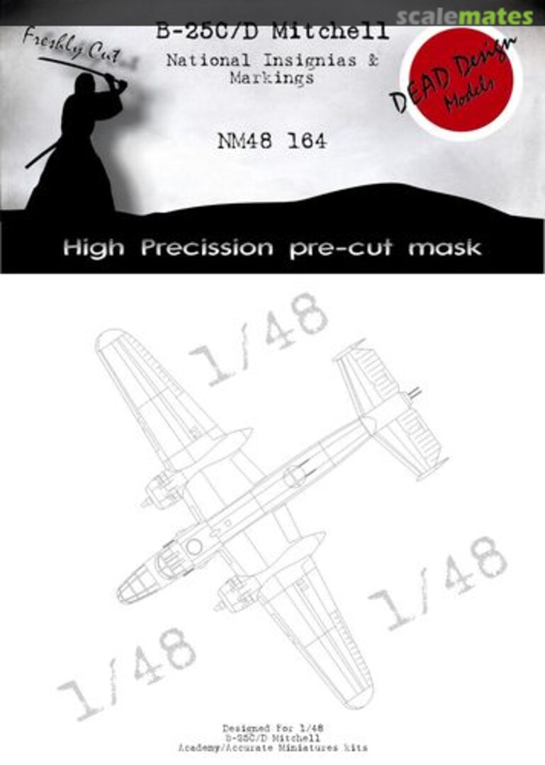 Boxart B-25C/D Mitchell - National Insignias And Markings NM48164 DEAD Design Models Boxart B-25C/D Mitchell - National Insignias And Markings NM48164 DEAD Design Models