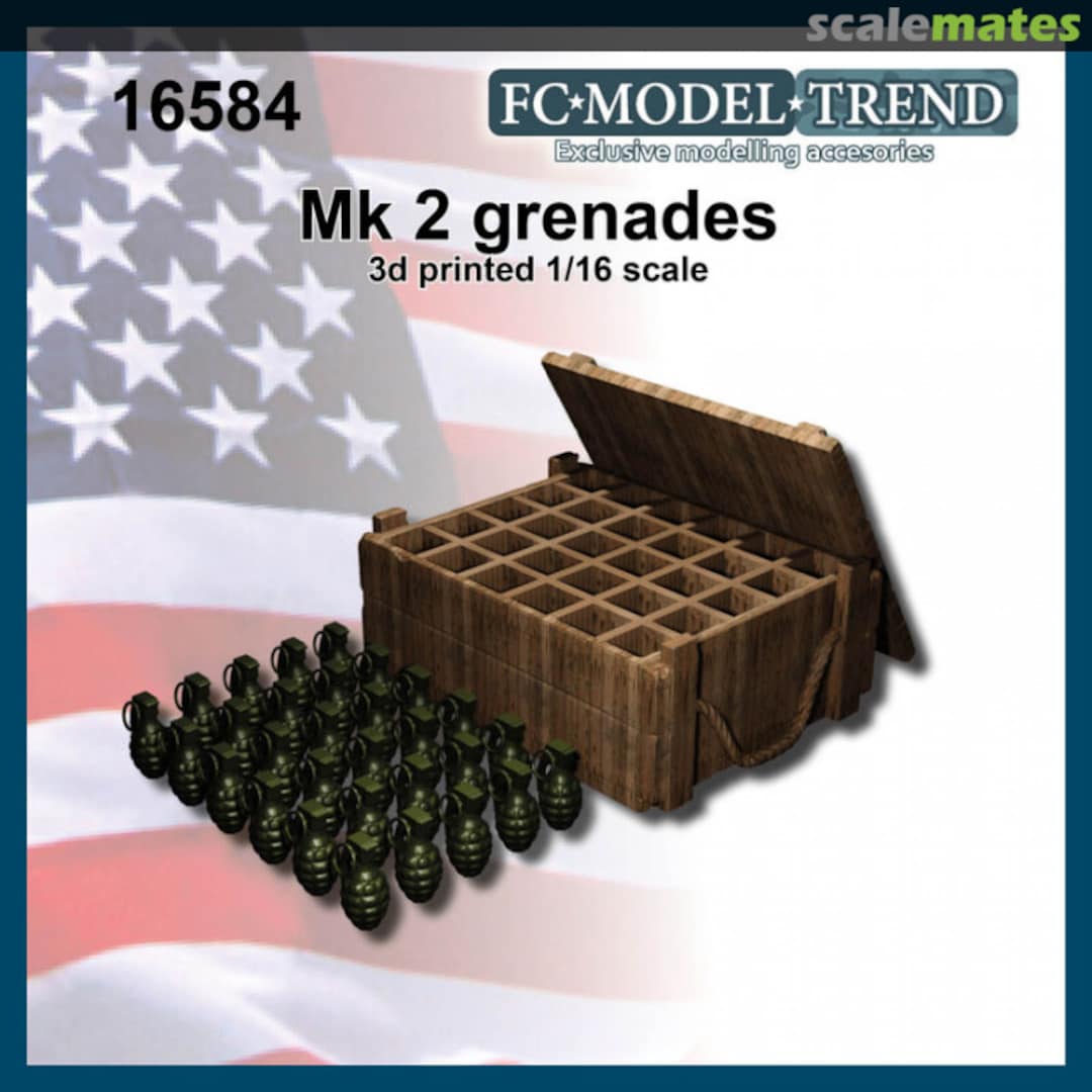 Boxart U.S. Mk.2 grenades (1:16) 16584 FC Model Trend Boxart U.S. Mk.2 grenades (1:16) 16584 FC Model Trend