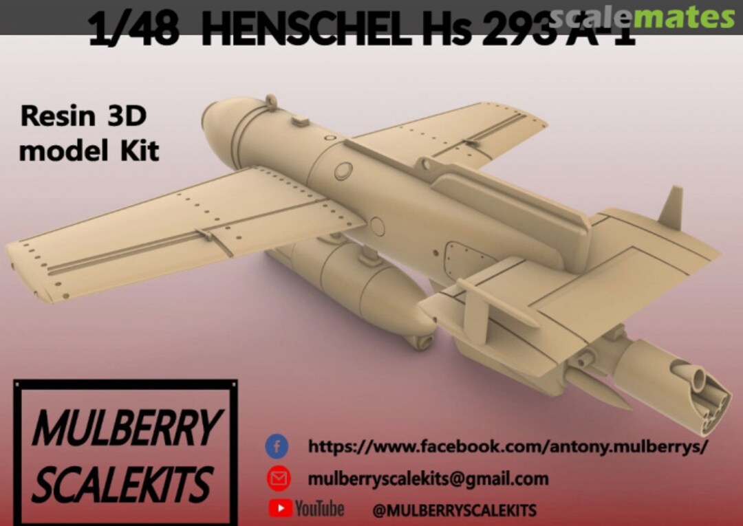 Boxart Henschel Hs 293 A-1 Mulberry Scalekits Boxart Henschel Hs 293 A-1 Mulberry Scalekits