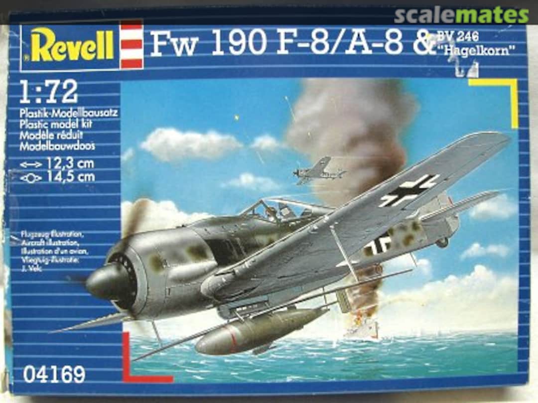 Boxart Fw 190 F-8/A-8 & BV 246 "Hagelkorn" 04169 Revell Boxart Fw 190 F-8/A-8 & BV 246 "Hagelkorn" 04169 Revell