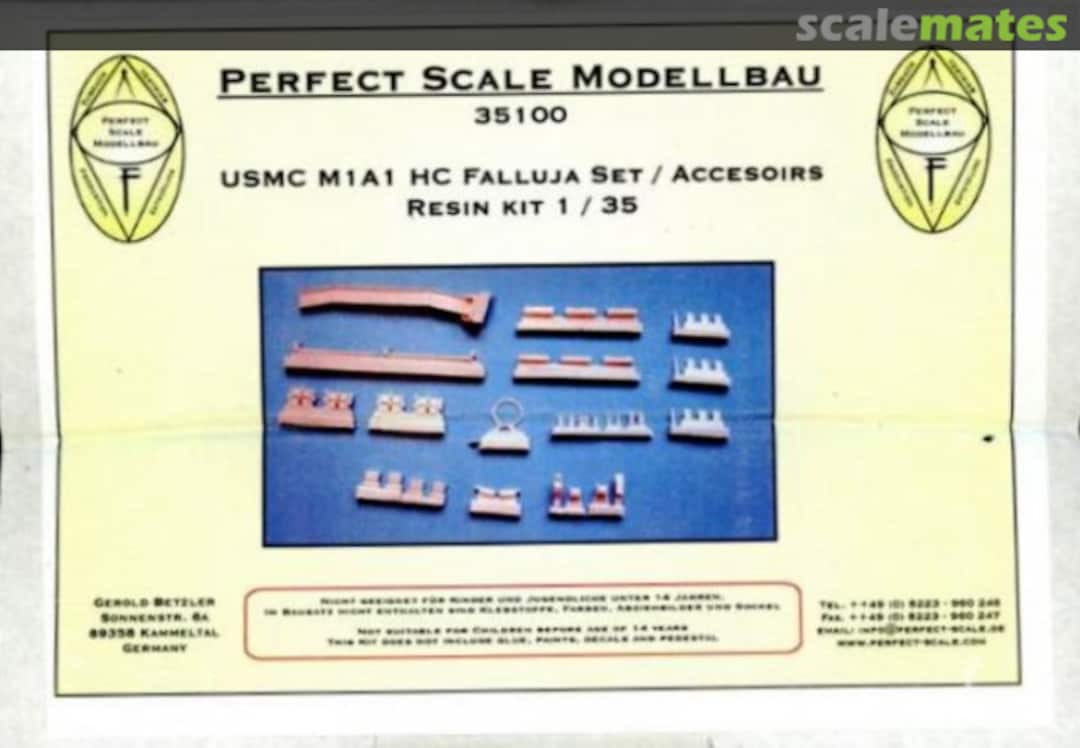 Boxart M1A1 HC Falluja Set 35100 Perfect Scale Modellbau Boxart M1A1 HC Falluja Set 35100 Perfect Scale Modellbau