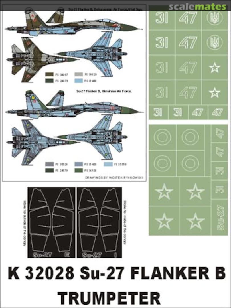 Boxart Sukhoi Su-27 Flanker B K32028 Montex