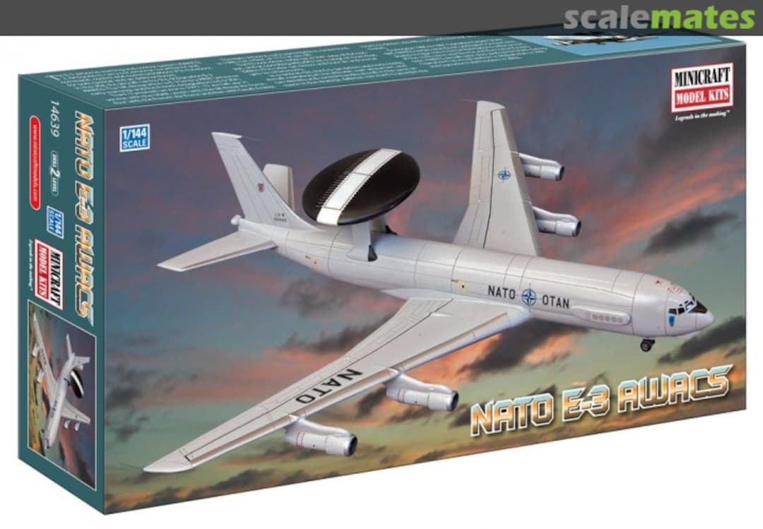 Boxart NATO E-3 AWACS 14639 Minicraft Model Kits Boxart NATO E-3 AWACS 14639 Minicraft Model Kits