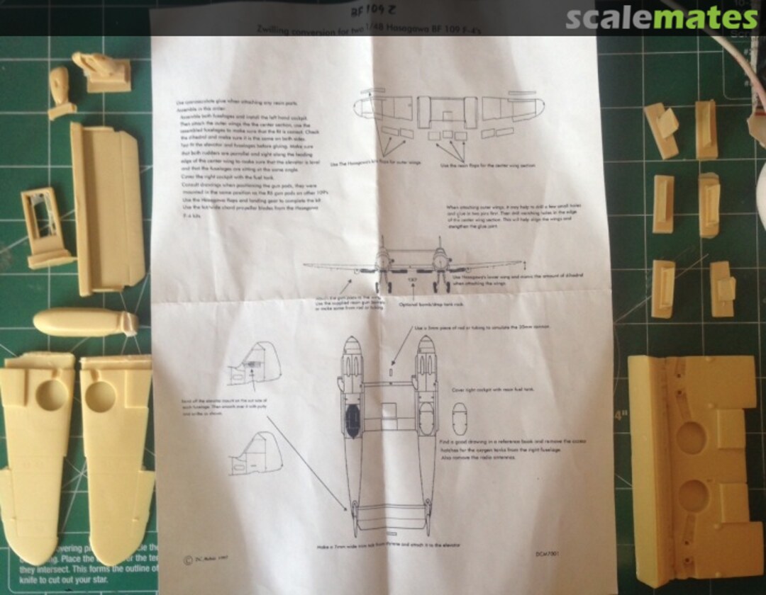 Boxart Bf-109 Zwilling Conversion 7001 DC Models Boxart Bf-109 Zwilling Conversion 7001 DC Models