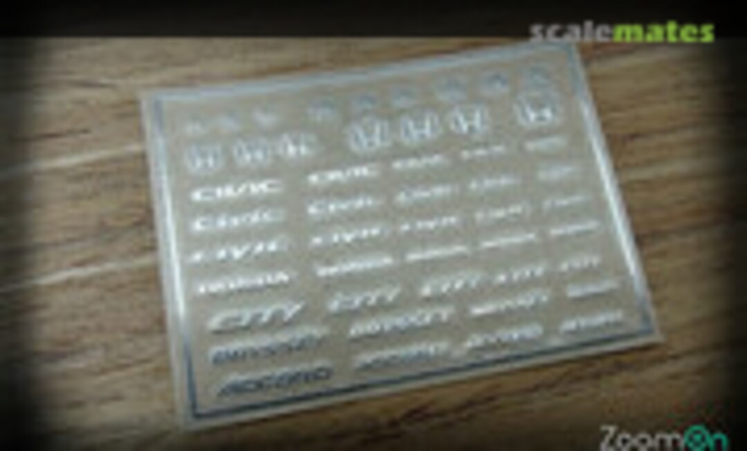 1:24 Honda logo(B)metal sticker (New version) (ZoomOn ZD031)