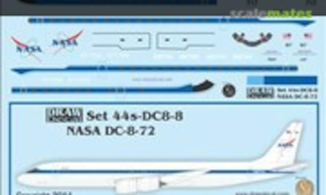 1:144 McDonnell Douglas DC-8-72 NASA N717NA (Draw Decal 44s-DC8-8) 44s-DC8-8