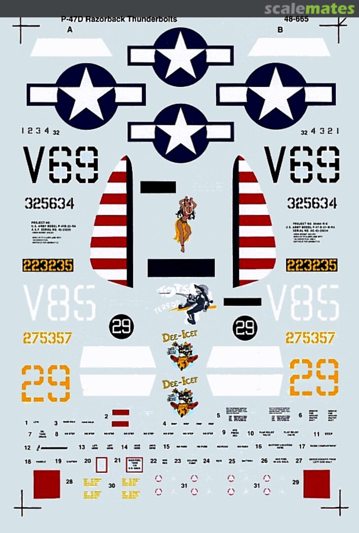 Boxart P-47D Razorbacks 48-665 SuperScale International Boxart P-47D Razorbacks 48-665 SuperScale International
