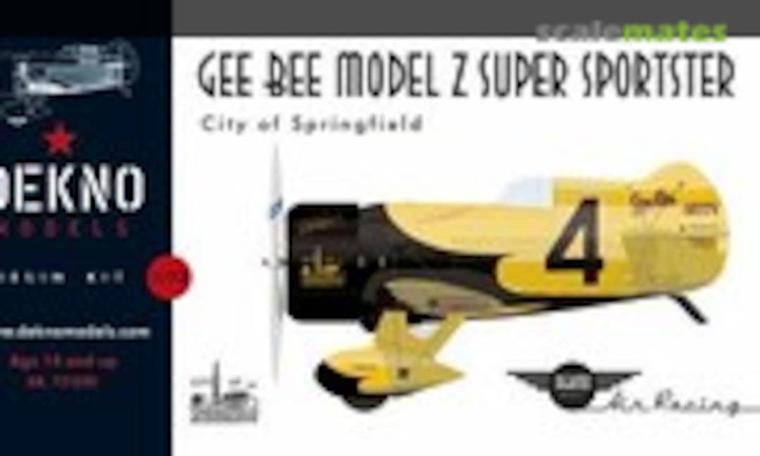1:72 Gee Bee Model Z Super Sportster (Dekno Models AR. 721200) AR. 721200