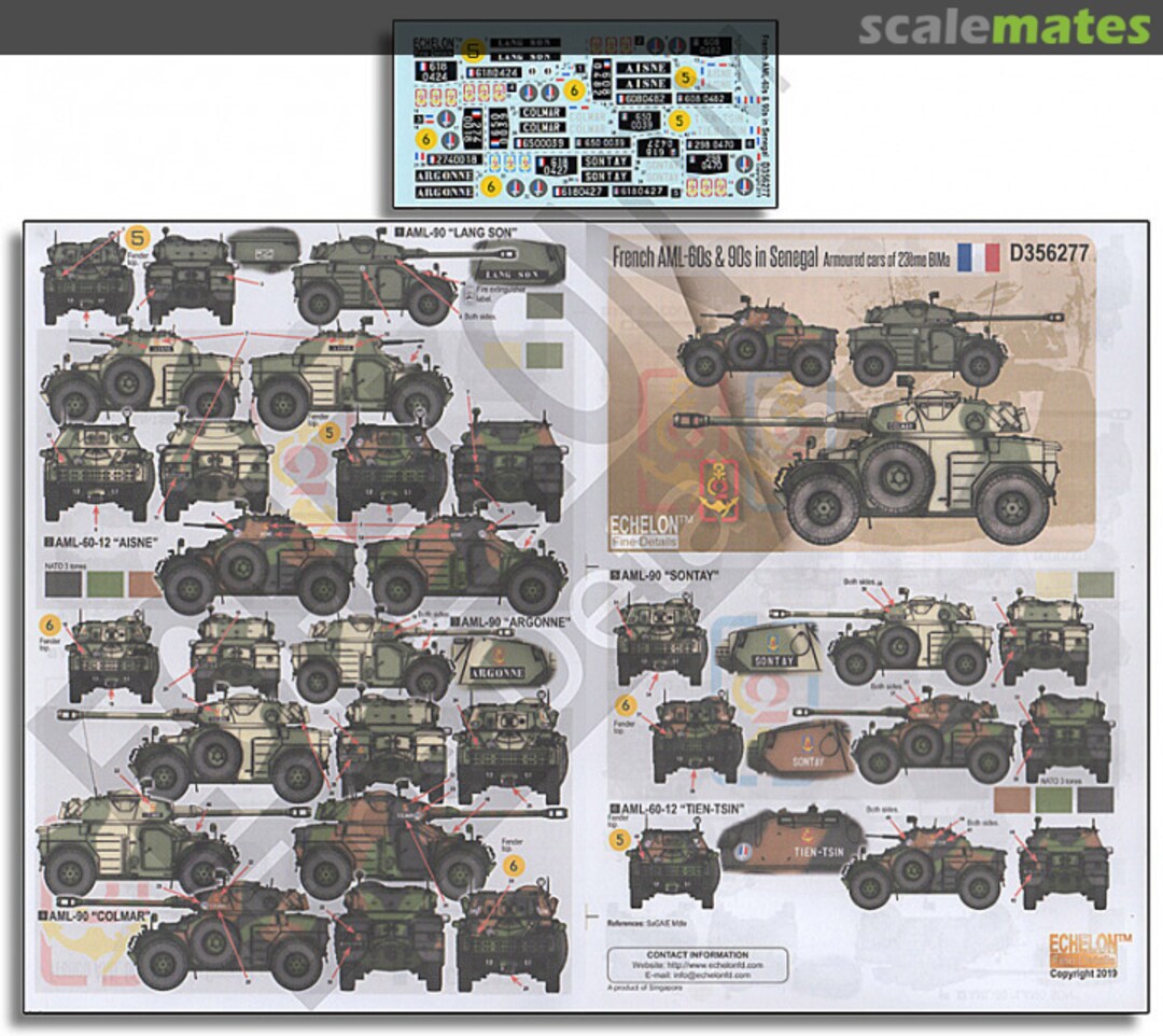 Boxart French AML 60s & 90s D356277 Echelon Fine Details Boxart French AML 60s & 90s D356277 Echelon Fine Details