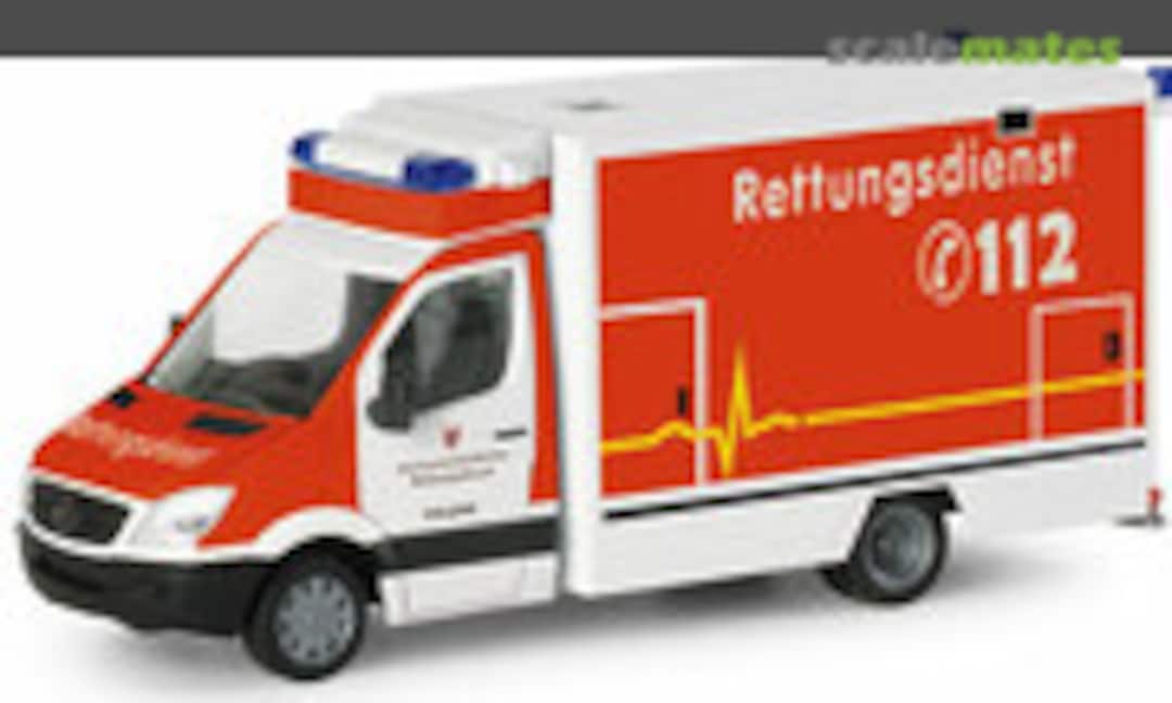 1:87 Mercedes Benz Sprinter RTW Rettungsdienst HSK Esloh (Herpa 047951)