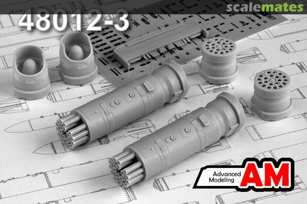 Boxart B-8V20 80mm rocket launcher AMC 48012-3 Advanced Modeling Boxart B-8V20 80mm rocket launcher AMC 48012-3 Advanced Modeling