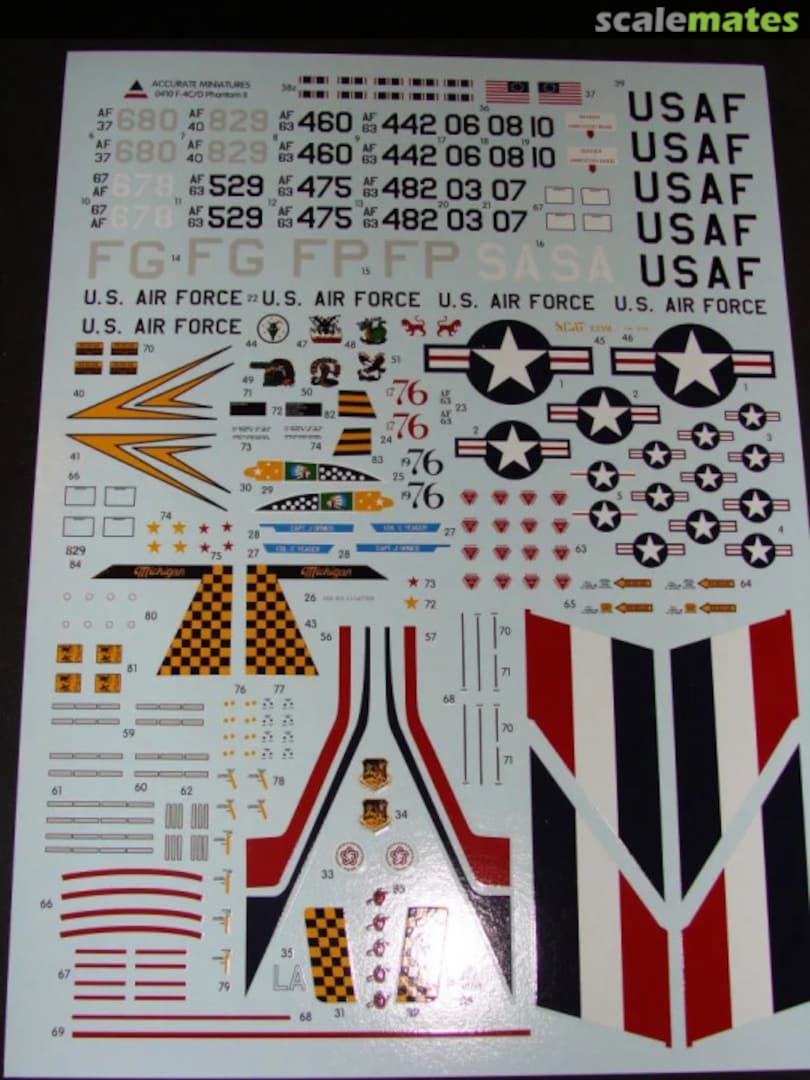 Contents F-4C/D Phantom II "Col. Robin Olds" 0410 Accurate Miniatures Contents F-4C/D Phantom II "Col. Robin Olds" 0410 Accurate Miniatures