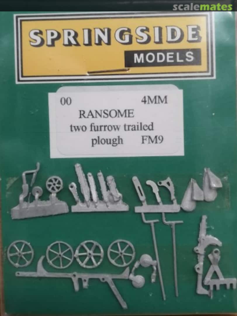 Boxart Two furrow trailed plough FM9 Springside Models