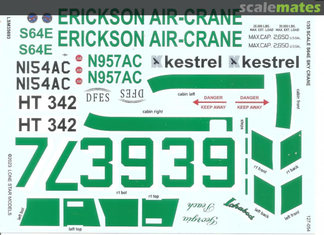 Boxart S-64E Skycrane LSM35693 Lone Star Models Boxart S-64E Skycrane LSM35693 Lone Star Models