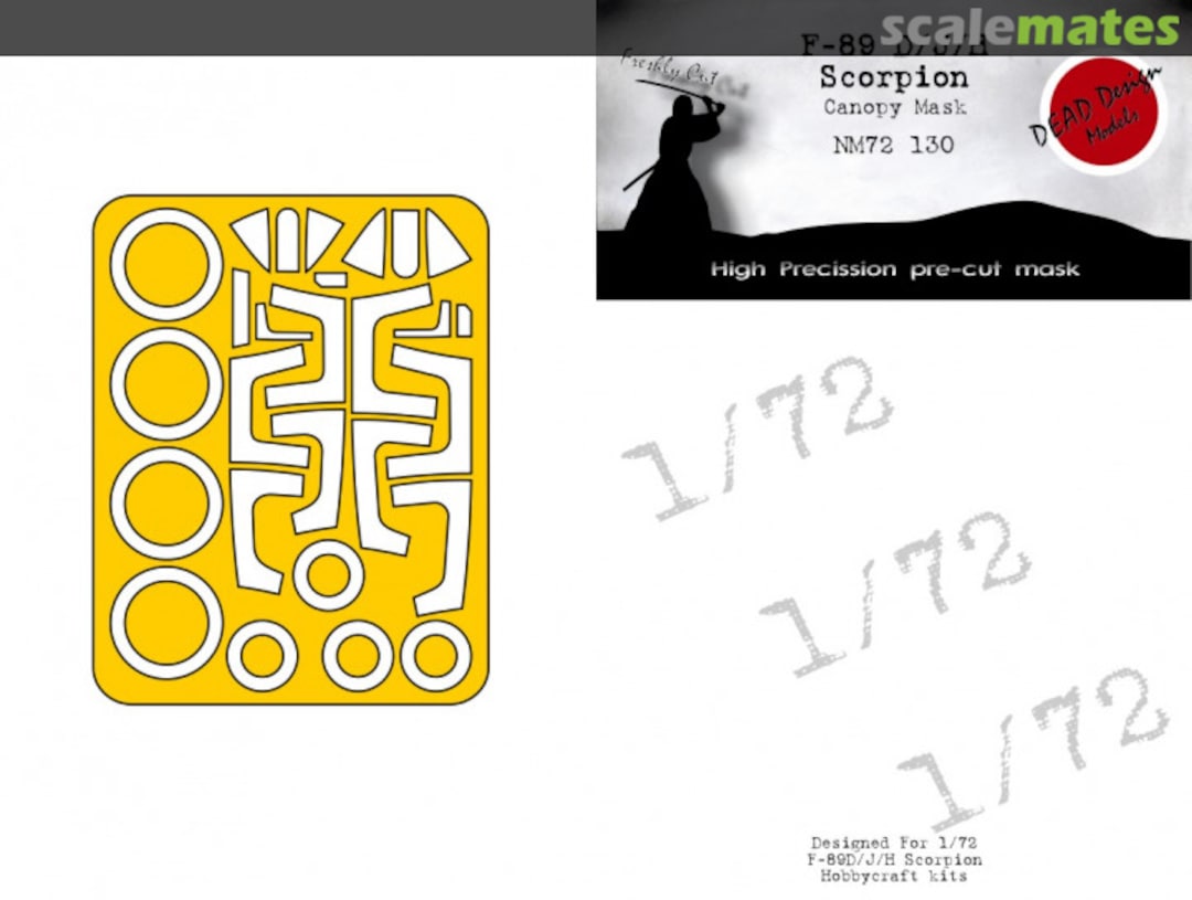 Boxart Northrop F-89 D/J/H - Canopy Mask NM72130 DEAD Design Models Boxart Northrop F-89 D/J/H - Canopy Mask NM72130 DEAD Design Models