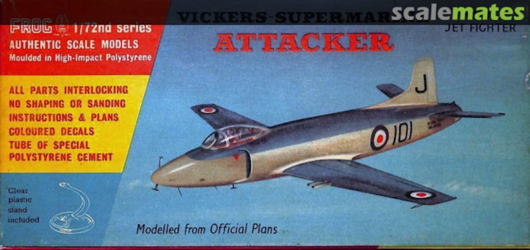 Boxart Vickers-Supermarine Attacker 330P FROG Boxart Vickers-Supermarine Attacker 330P FROG
