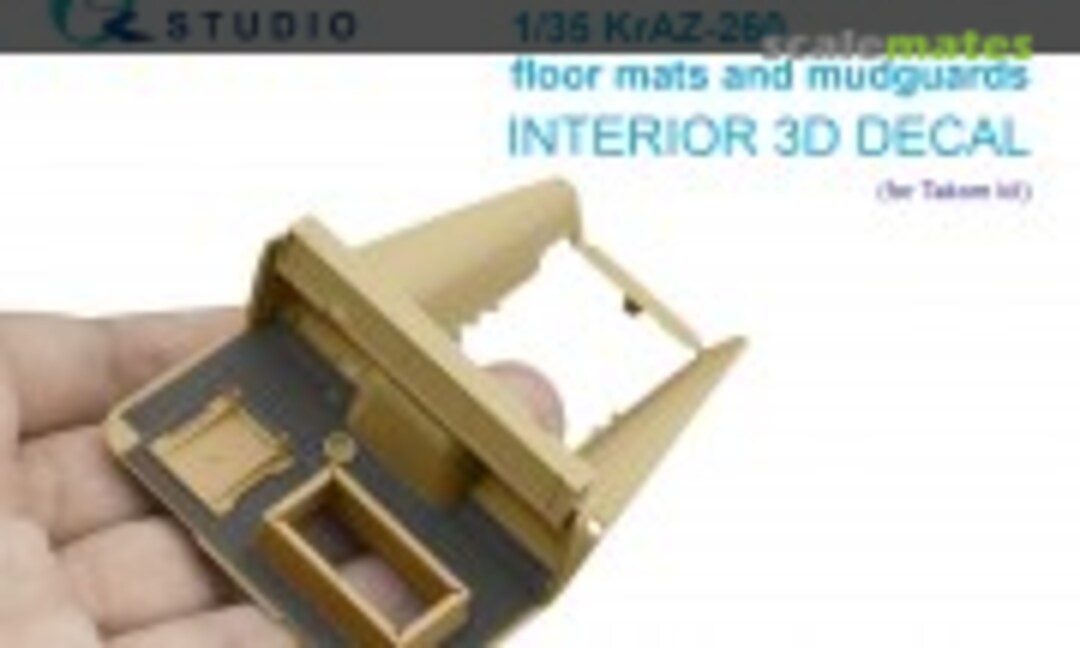 1:35 KrAZ-260 Floor Mats and Mudguards interior 3D decals (Quinta Studio QR35036) QR35036