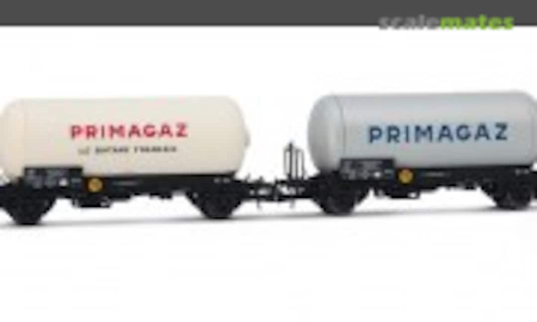 SNCF 2-unit set of 2-axle gas tank wagons (Jouef HJ6264)