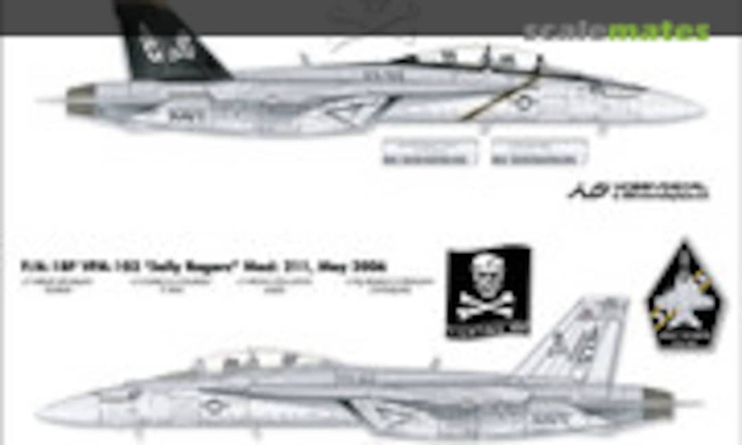 1:48 F/A-18F VFA-103 Jolly Rogers May 2006 (HobbyDecal AL48002V1) AL48002V1
