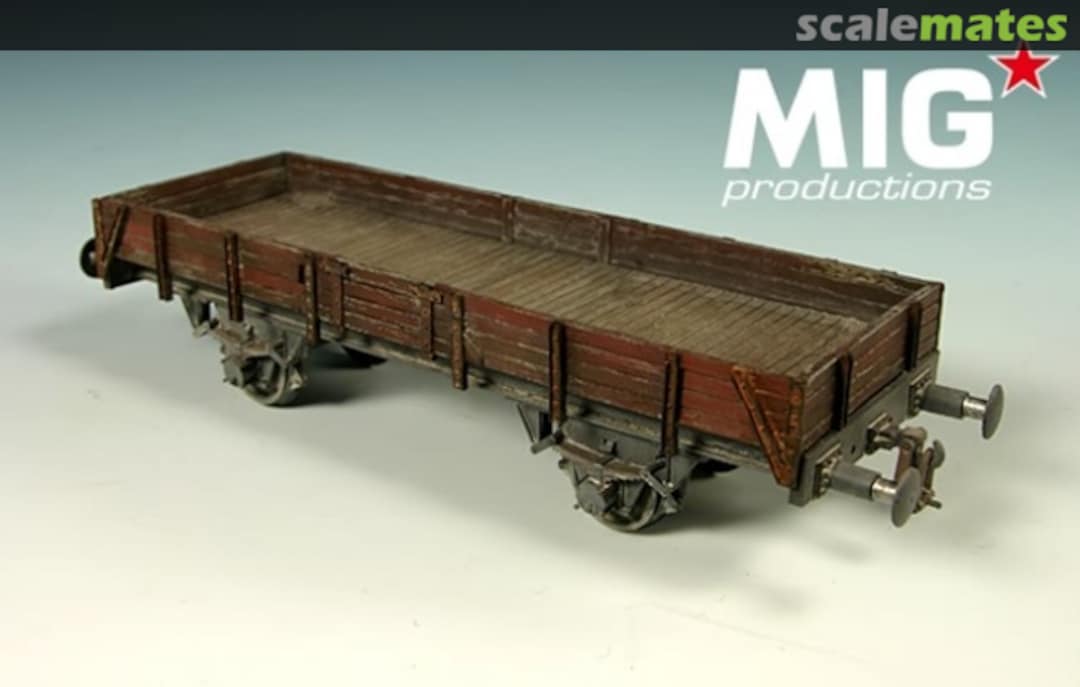 Boxart Flat rail wagon MP 72-351 MIG Productions Boxart Flat rail wagon MP 72-351 MIG Productions