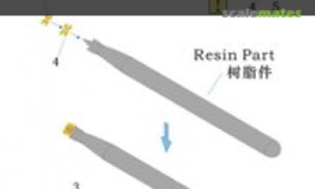 1:700 IJN Type-93 Model 1/3 610mm Torpedo (Rainbow 7118) 7118