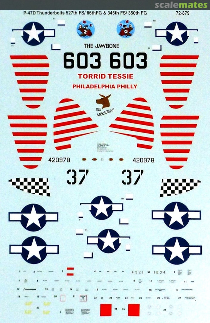 Boxart P-47D Thunderbolts 72-879 SuperScale International Boxart P-47D Thunderbolts 72-879 SuperScale International