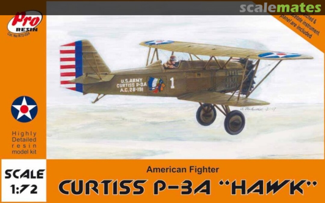 Boxart Curtiss P-3A "Hawk" R72-024 Pro Resin Boxart Curtiss P-3A "Hawk" R72-024 Pro Resin